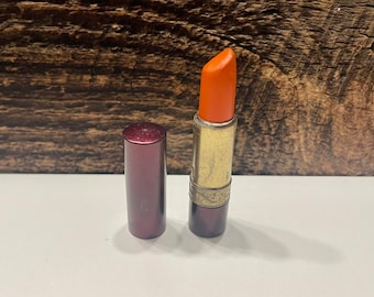 Vintage Avon Ripe Cherry Lipstick, Brown & Gold Tone - 1980s Vanity Decor
