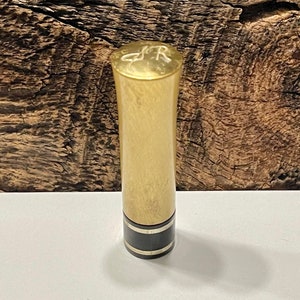 Vintage Lippenstift, Sharon Ray Lippenstift, Rosa II Farbe, Gold Gebürstetes Metall Lippenstift, Vintage Etui, 1960er Lippenstift, Vintage Vanity Decor