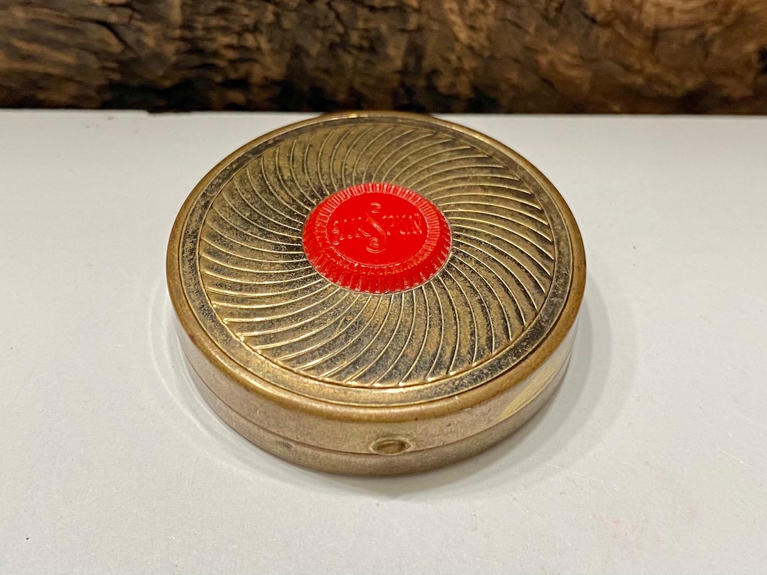 Vintage Coty Compact Air Spun Rouge Compact Gold Tone Metal - Etsy