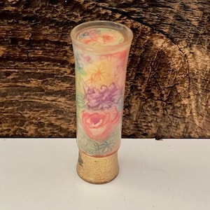 Vintage Avon Lippenstift, Winona Lippenstift, Koralle Lippenstift, Gold Blumen Lippenstift, Blume Art Deco Lippenstift, 1980 Lippenstift, Vintage Vanity Decor