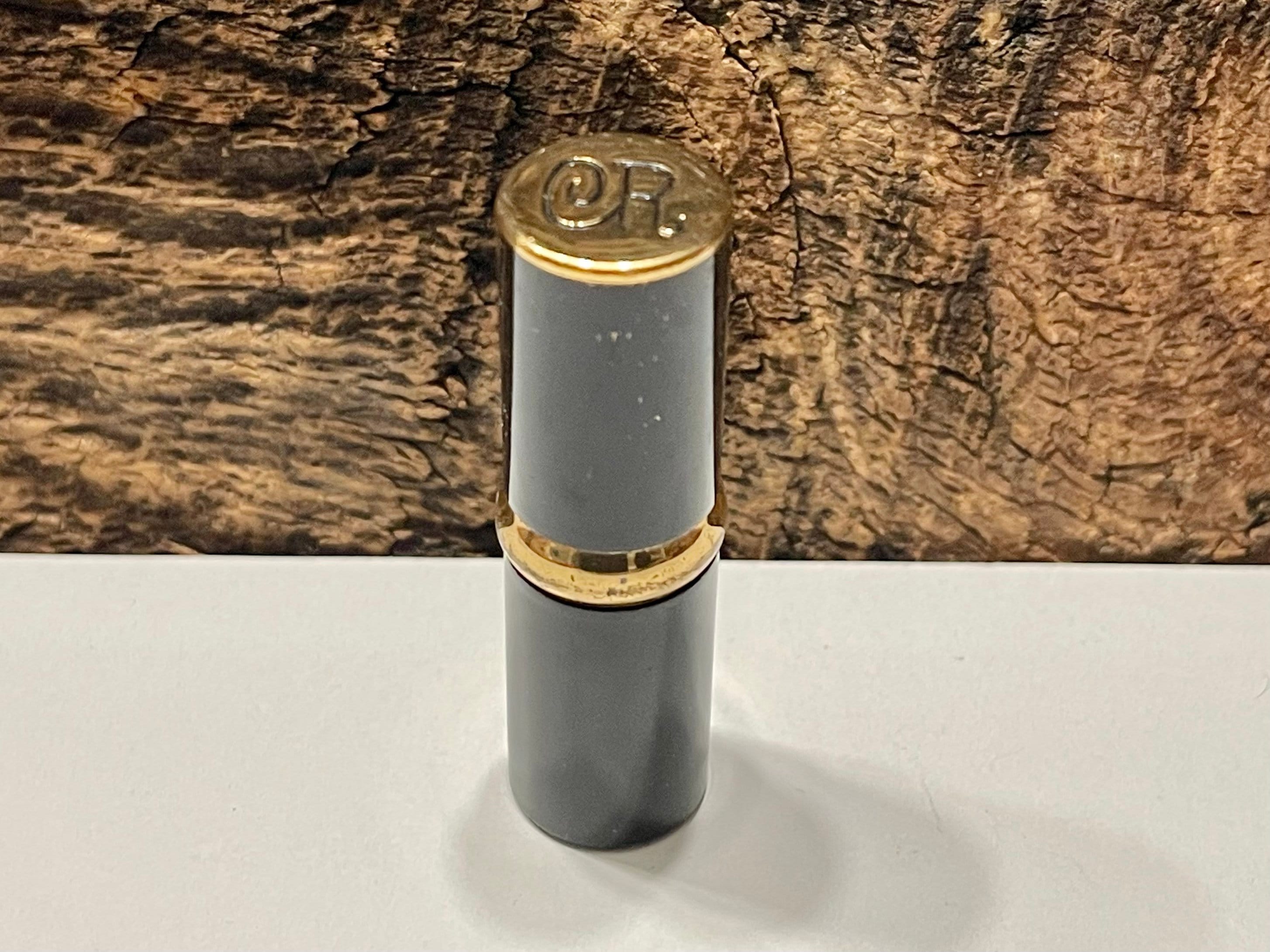 Vintage Charles of the Ritz Lipstick: Black & Gold Metal Case