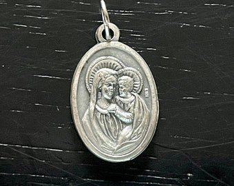 Vintage Saint Joseph Medal: Catholic Patron Saint Charm, Made in Italy