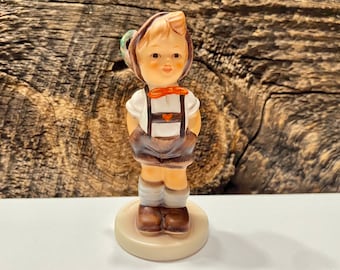 Vintage Hummel Figurine 'For Keeps' - 1992 Goebel Boy Statue #630