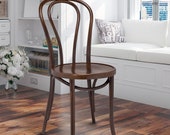 Hairpin Bentwood, Modern Dining Chairs, Coffee Shop, Cafe, Kitchen Bistro, or Vanity Seating, Natural Handcrafted Wood Frame