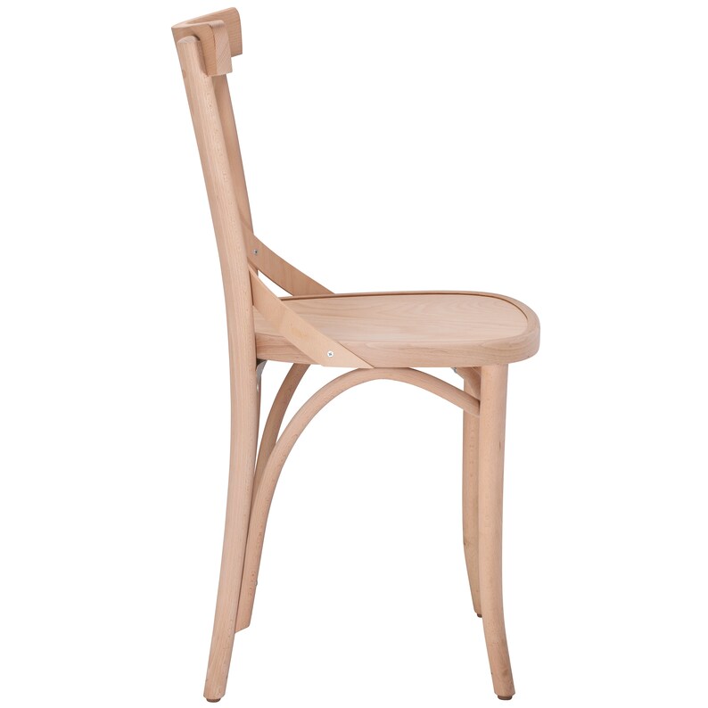 Solid Wood Crossback Dining Table Chairs Set of 2 Etsy