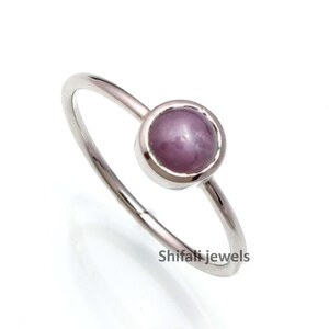 Natural Star Ruby Ring .Ring Jewelry From India/Ruby Ring /Steling Silver ring/Round Star Ruby Ring/ Red Star Ruby Ring/Ruby Star Gemstone.