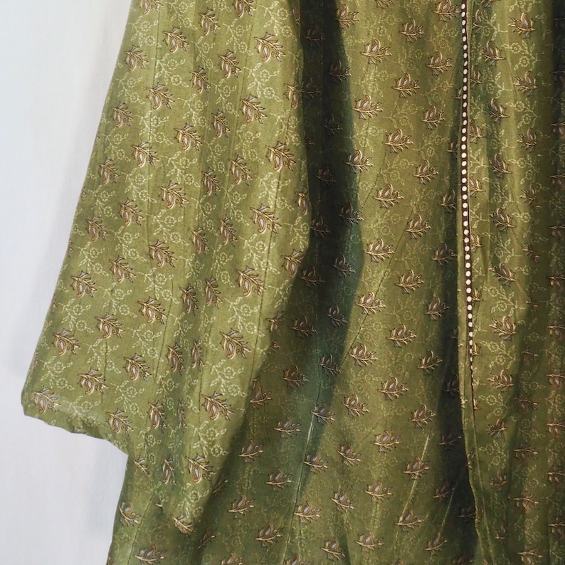 Recycled Vintage Silk Collar Kimono Jacket