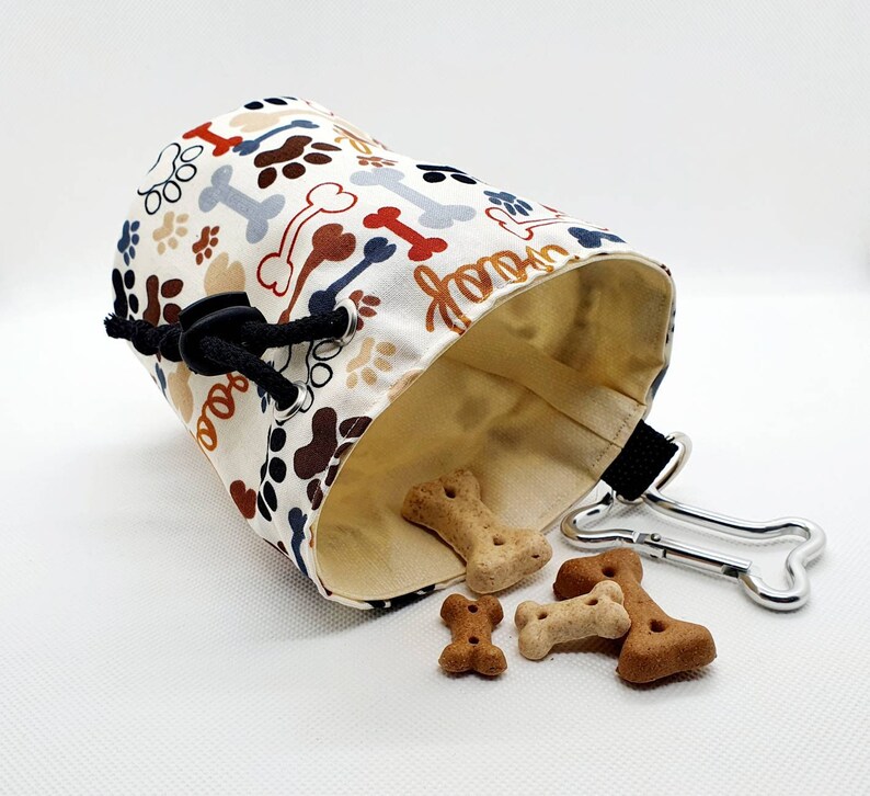 Leckerlibeutel Futterbeutel Hund woof Timeless Treasure Etsy