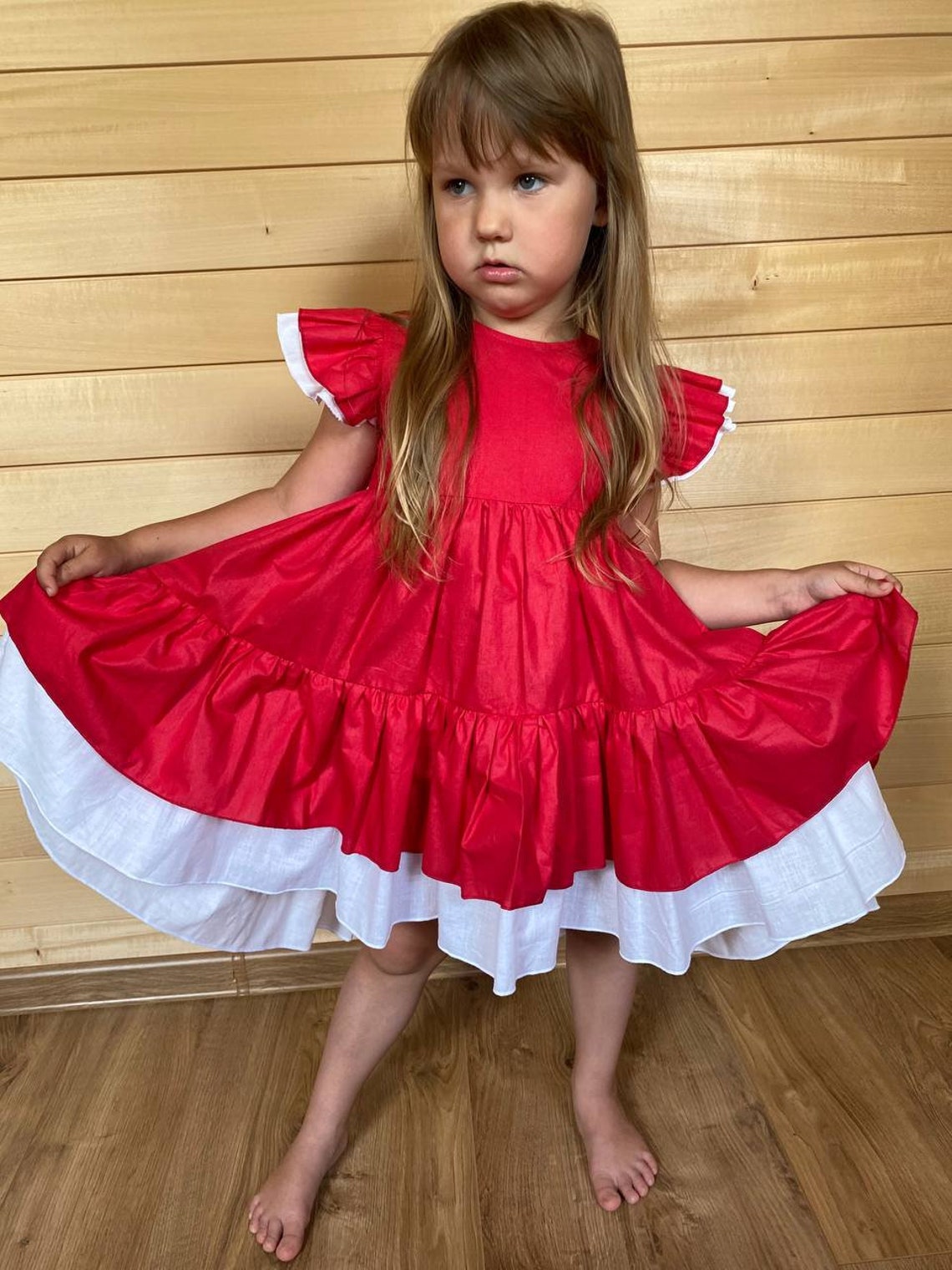 SweatyRocks Mädchen Langarmkleid - Festliches Partykleid Mit Rüschen