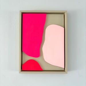 3D wall mural wood, modern wall mural small, 23 x 30 cm, wooden artwork, abstract wall art, custom murals, housewarming party, neon
