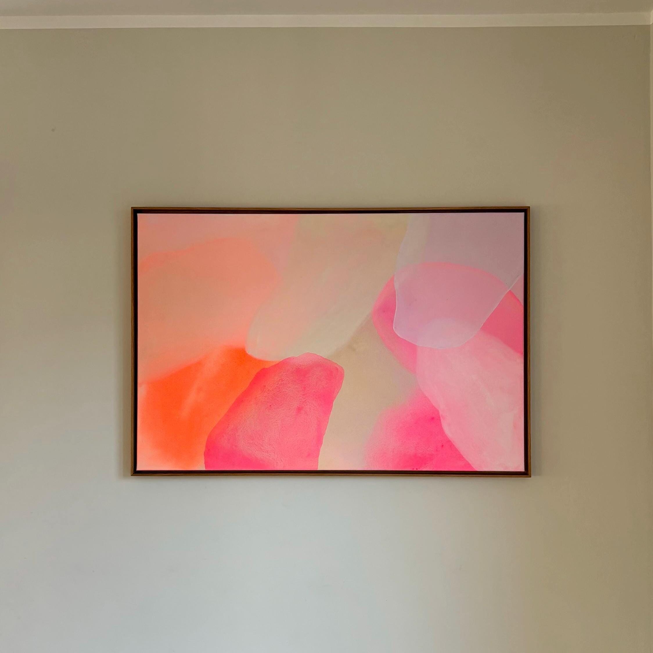Tableau Toile 120x80cm Abstrait Tridimensionnel Crémeux - Marque ARTTOR - Neuf