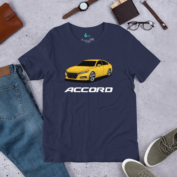 18 22 Honda Accord 10th Generation Yellow Mens Womans Unisex Car Themed T shirt Customizable Etsy