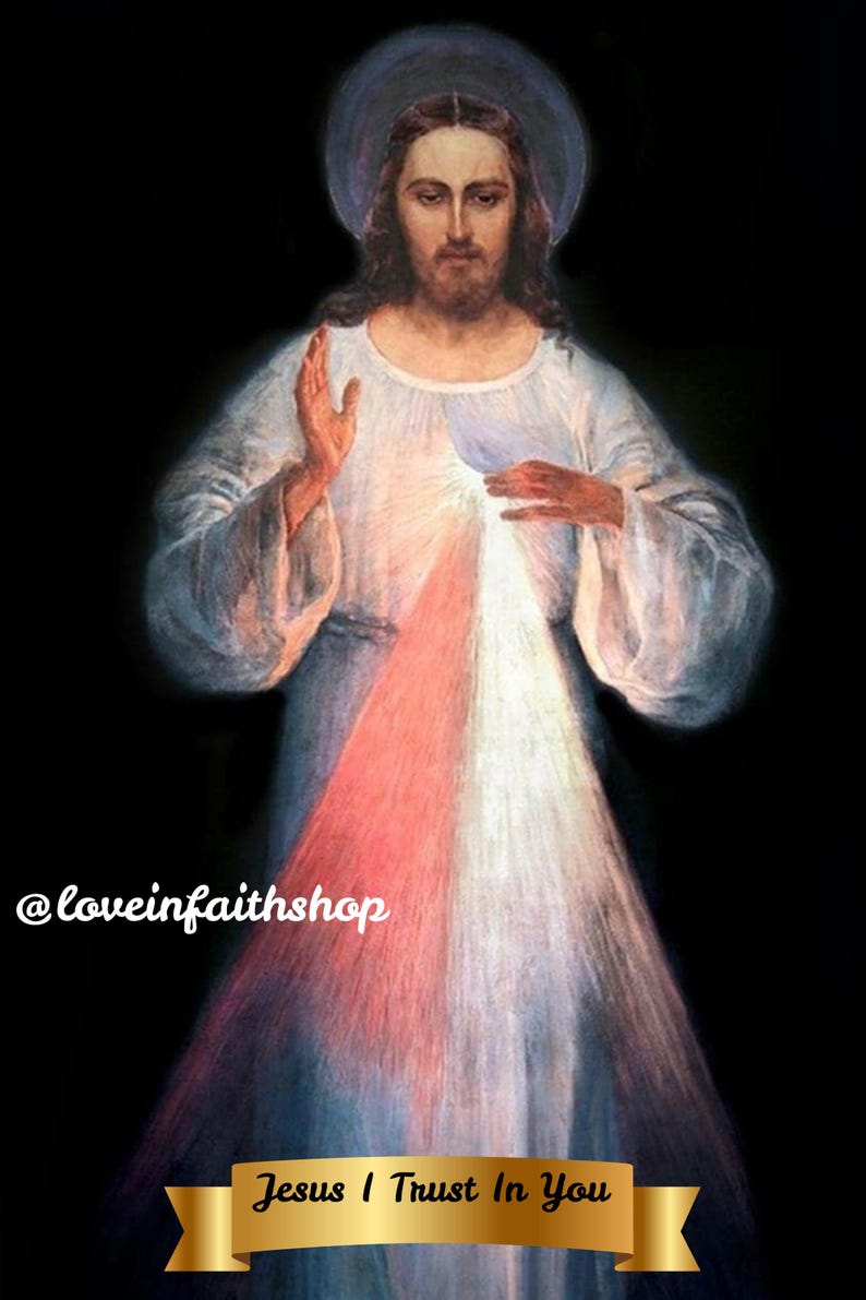 Divine Mercy: Printable 4x6 Divine Mercy. | Catholic Faith | Digital ...