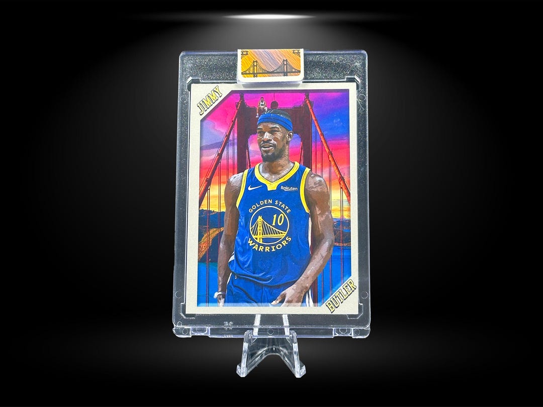 Jimmy Butler Warriors Artist Trading Card | Glossy Basketball Card 