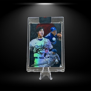 Shohei Ohtani Novelty Custom Trading Card | Los Angeles Dodgers | Holographic Artist Baseball Card | Japan / Japanese Heritage Themed