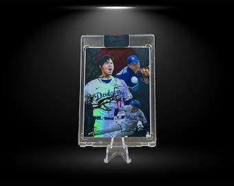 Shohei Ohtani Novelty Custom Trading Card | Los Angeles Dodgers | Holographic Artist Baseball Card | Japan / Japanese Heritage Themed