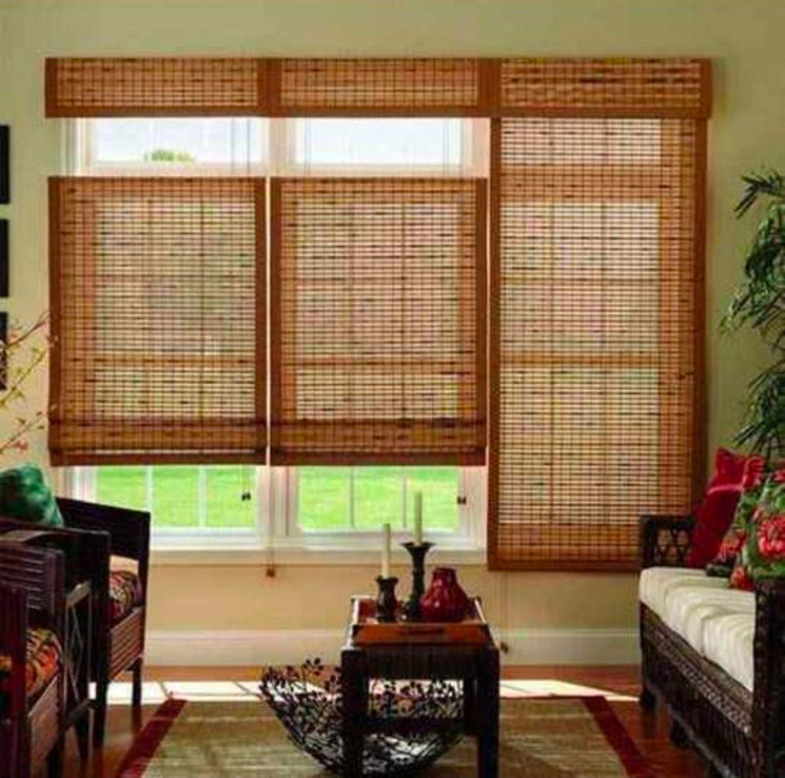 Hand Made Bamboo Chik Blind Shade, Wodden Bamboo Blinds, Roller