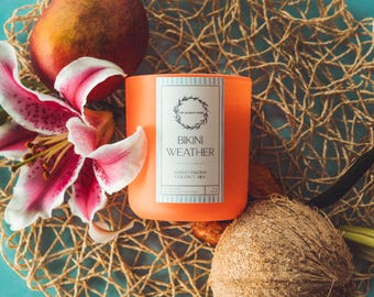 Bikini weather // luxury natural candle // virgin coconut soy candle