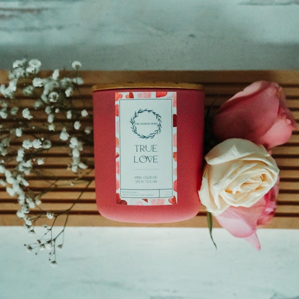 True Love // luxury natural candle // virgin coconut soy candle