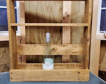 Rustic Pallet Wine Rack