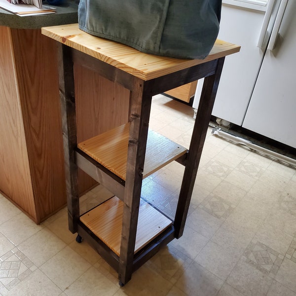 Rolling Kitchen Cart Etsy