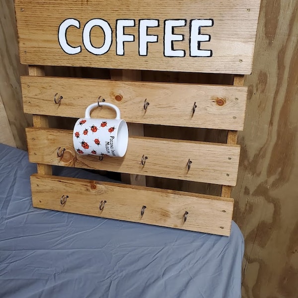 Pallet Coffee Cup Holder Etsy