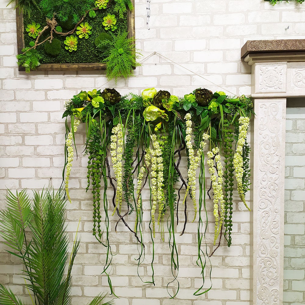 Flower installation 4. Artificial plants and flowers decor. Etsy
