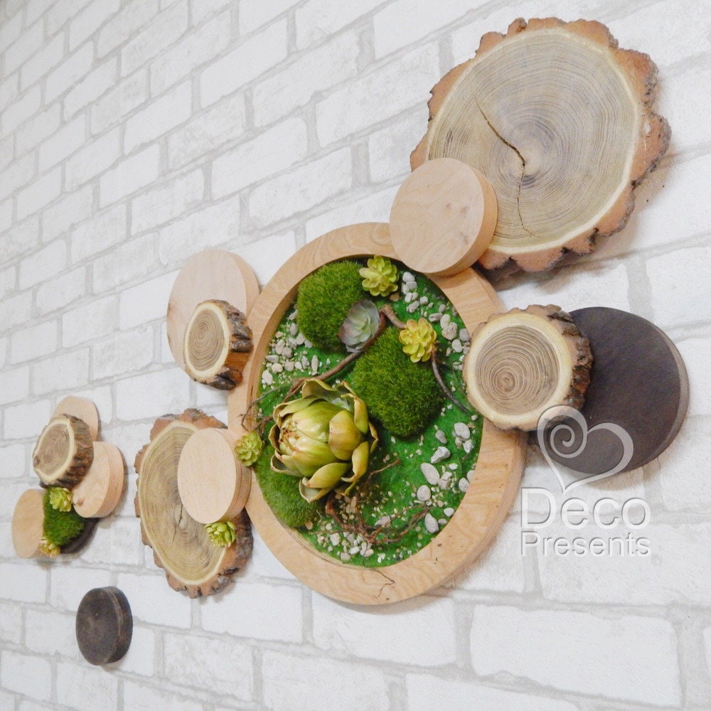 Wall Decor Made of Natural Wood No. 1. Artificial Plant Wall Etsy Norway