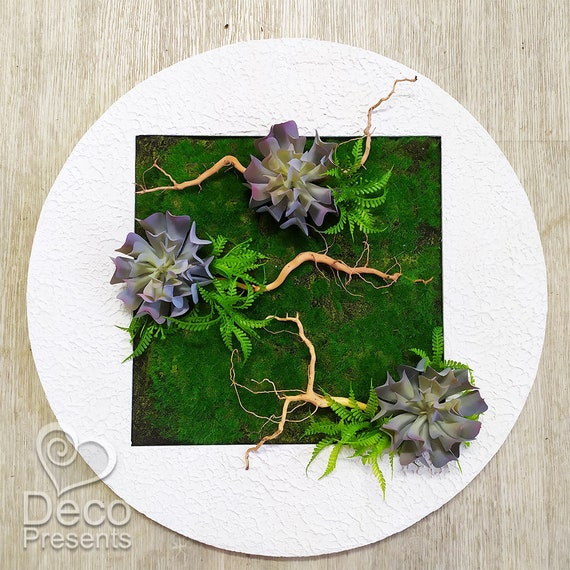 Artificial Moss Wall Decor Artificial Plant Wall Panel 24 Etsy