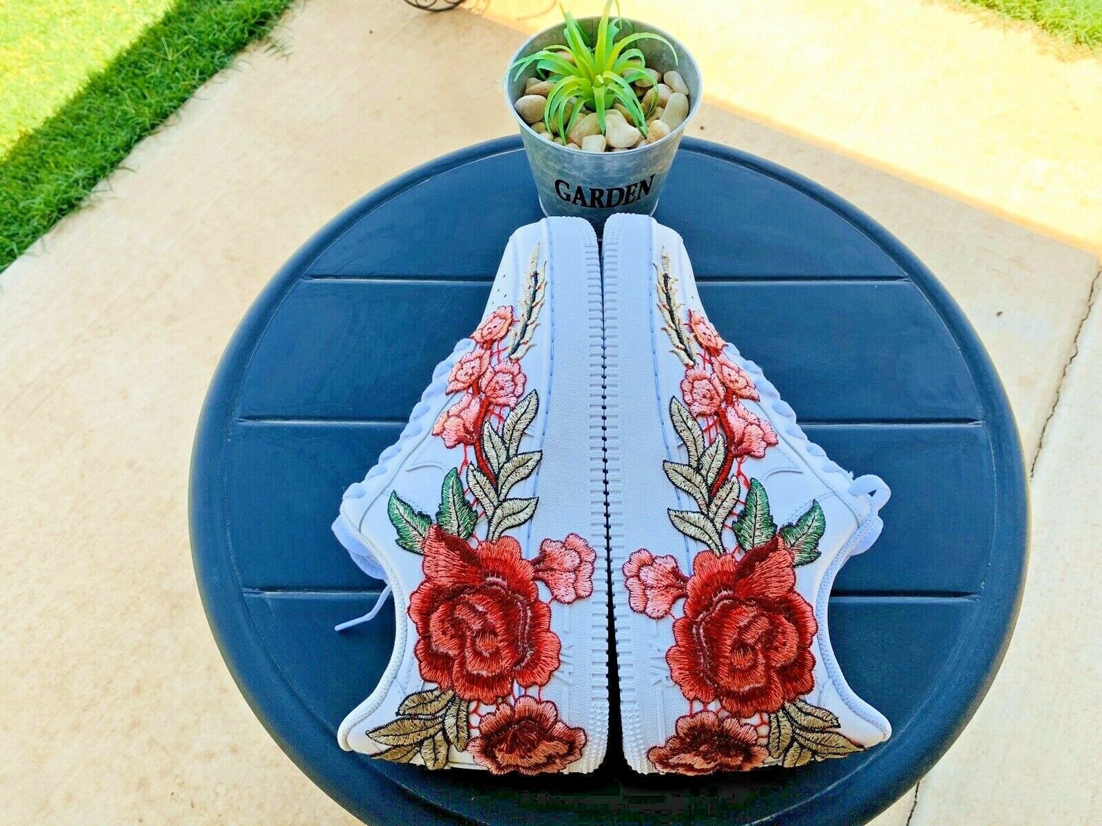 air force 1 low floral rose