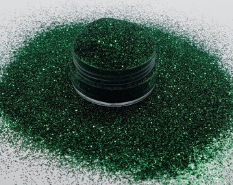 Metallic Forest Green Glitter - Emerald Green - Polyester Green - Fine Green Glitter-Christmas Glitter - Crafting Glitter - Fine Lucky Charm