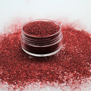 Red Holographic Glitter - Red Fine Glitter - Red Holographic - Red Glitter - Polyester Red - Nail Art - Tumbler Glitter - Fine Santa Baby