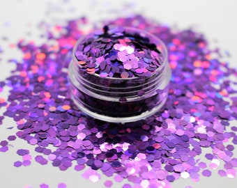 Chunky Purple Holographic Glitter - Purple Laser - Purple Polyester - Halloween Glitter - Purple Chunky Glitter -  Purplelicious Chunky