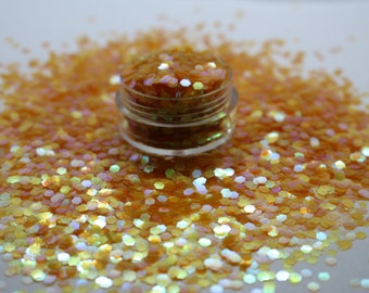 Yellow Iridescent Glitter - Yellow Chunky Glitter - Yellow Iridescent - Polyester Yellow - Polyester Glitter - Chunky Glitter - Sunburst