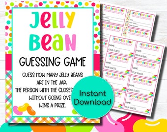Guess How Many Jellybeans Are in This Jar Printable Raffle - Etsy