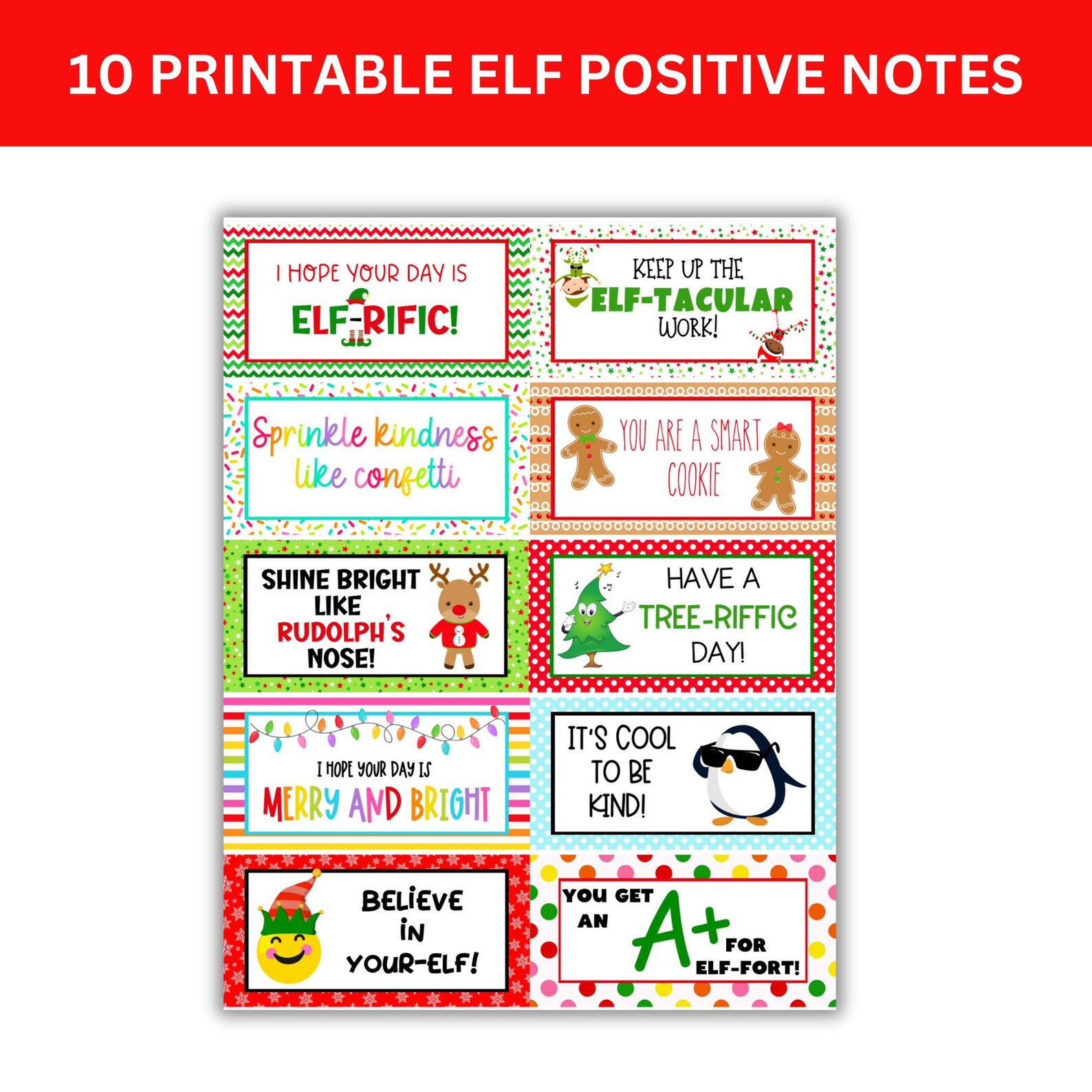 Best Prop Notes Printable 60 Elf Note Set | Fun & Easy Elf Prop Notes | Instant ...