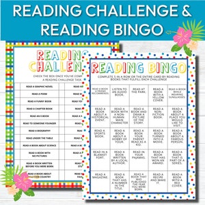 Summer Reading Challenge for Kids, Reading Printable Activities ...