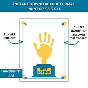 All About My Pop Pop Printable - Father's Day Gift - Instant Download ...