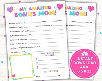 Bonus Mom Printable: Mother's Day Fill-In Keepsake (PDF Download)