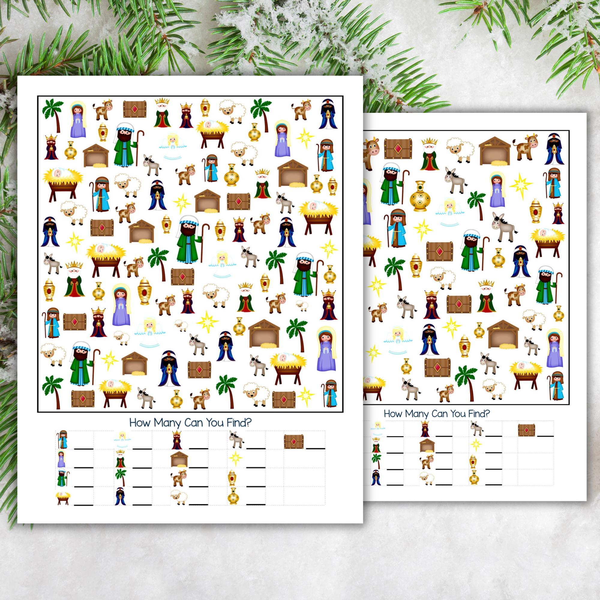 nativity-seek-and-find-game-christmas-printable-activity-instant-download-etsy for Christmas Seek And Find Free Printable Nativity Seek and Find Game: Christmas Printable Activity (instant Download) - Etsy for Christmas Seek And Find Free Printable