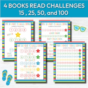 Summer Reading Challenge for Kids, Reading Printable Activities ...