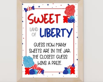 4th of July Guessing Game: Patriotic Party Activity (Instant Download PDF, A4 & 8.5x11)