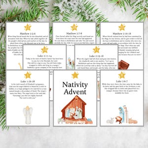 Nativity Advent Scripture Cards: 25-Day Printable (PDF Download)
