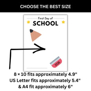 Comparison of printable sizes to help choose the best fit for your child's handprint or footprint.