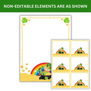 Leprechaun Letter &amp; Scavenger Hunt Printable Canva Editable Instant ...