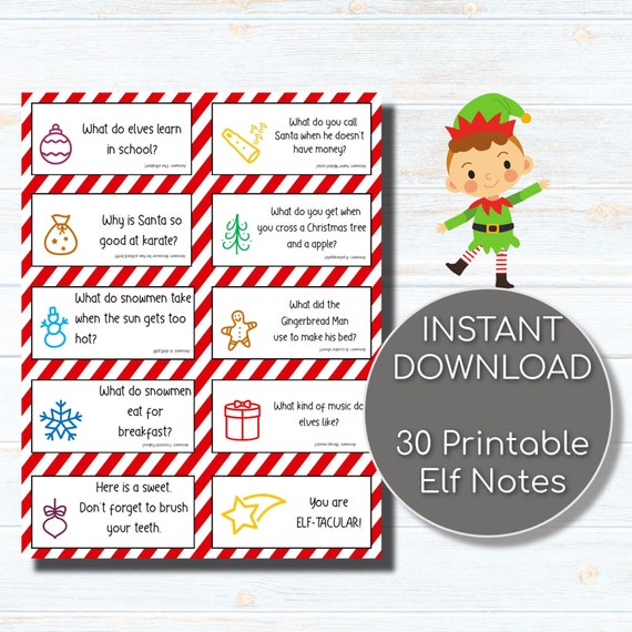 Printable Elf Notes Elf Ideas Elf Accessories Elf Notes - Etsy