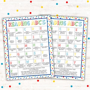 Afdrukbaar ABC lezen | Leuke leesuitdaging voor kinderen | Pdf direct downloaden