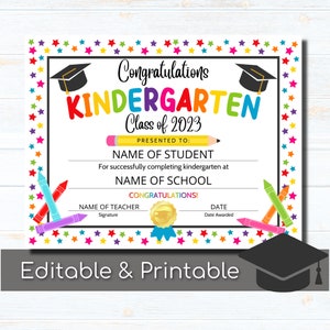 Kindergarten Graduation - Etsy