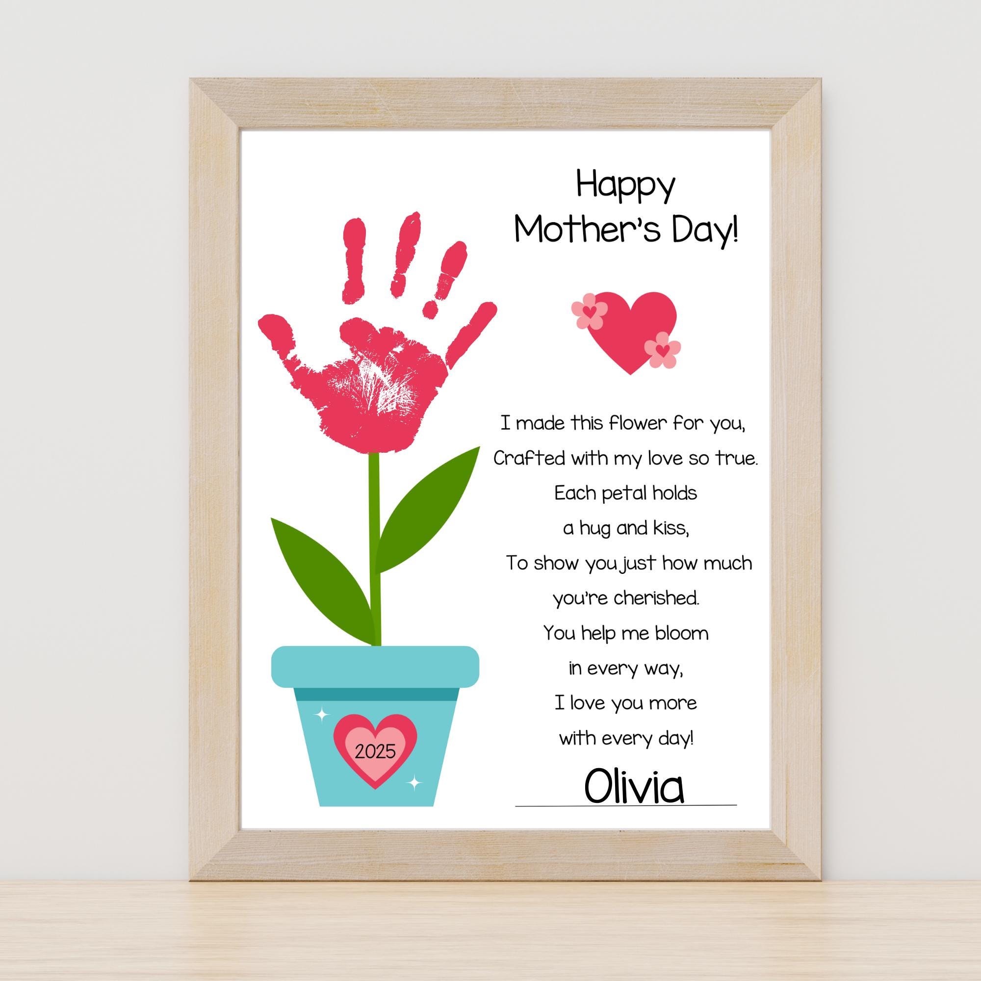 Handprint Flowers - Etsy Canada Handprint Flowers - Etsy Canada
