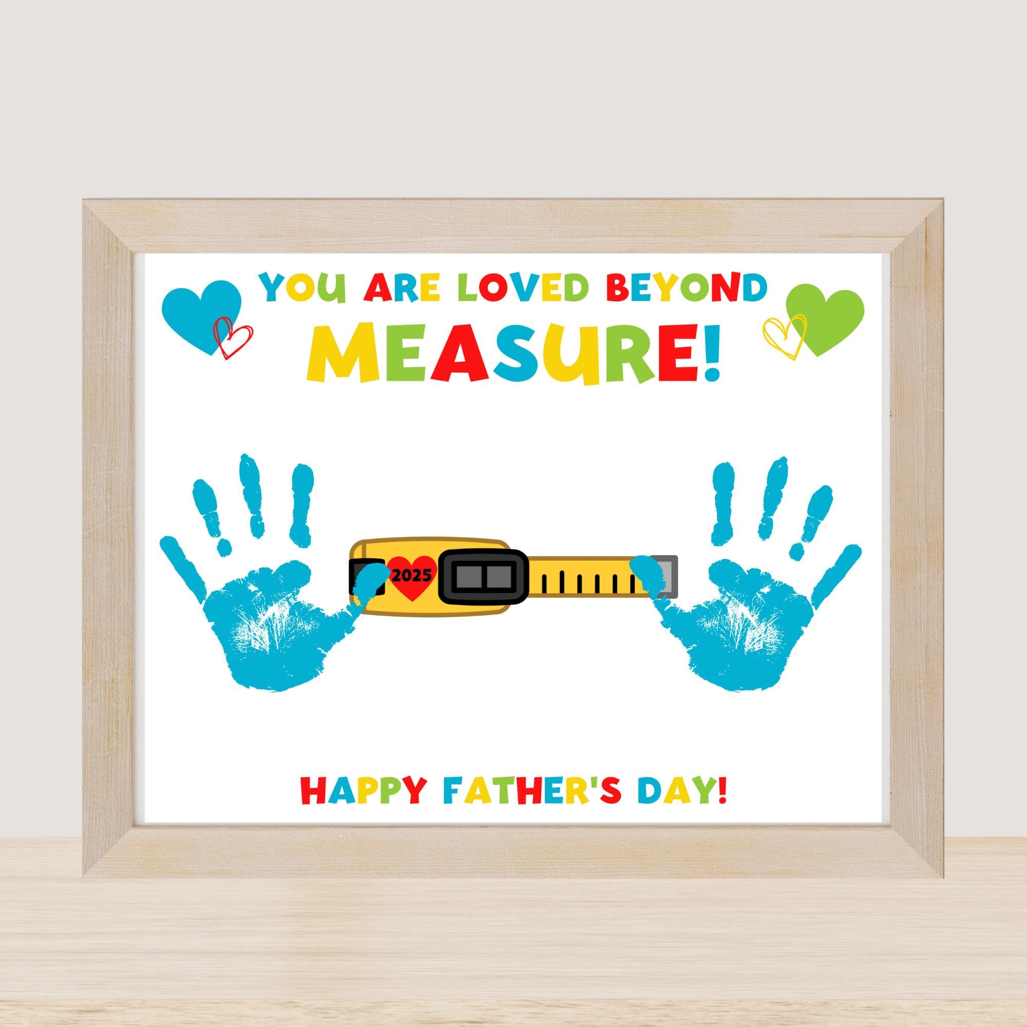 Father&#39;s Day Handprint Printable Craft - You Are Loved Beyond Measure, Father&#39;s Day Gift